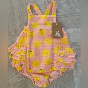 NWT ANGEL DEAR SUMMER JUMPER.  RUFFLES SIDES AND BACK.  12-18 MONTHS.